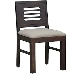 MoonWooden Solid Sheesham Wood Dining Table 4 Seater with 4 Cushioned Chair | Dining Table Set | Dining Room Set | Dining Set for Home & Restaurant Furniture| Warm Chestnut Finish